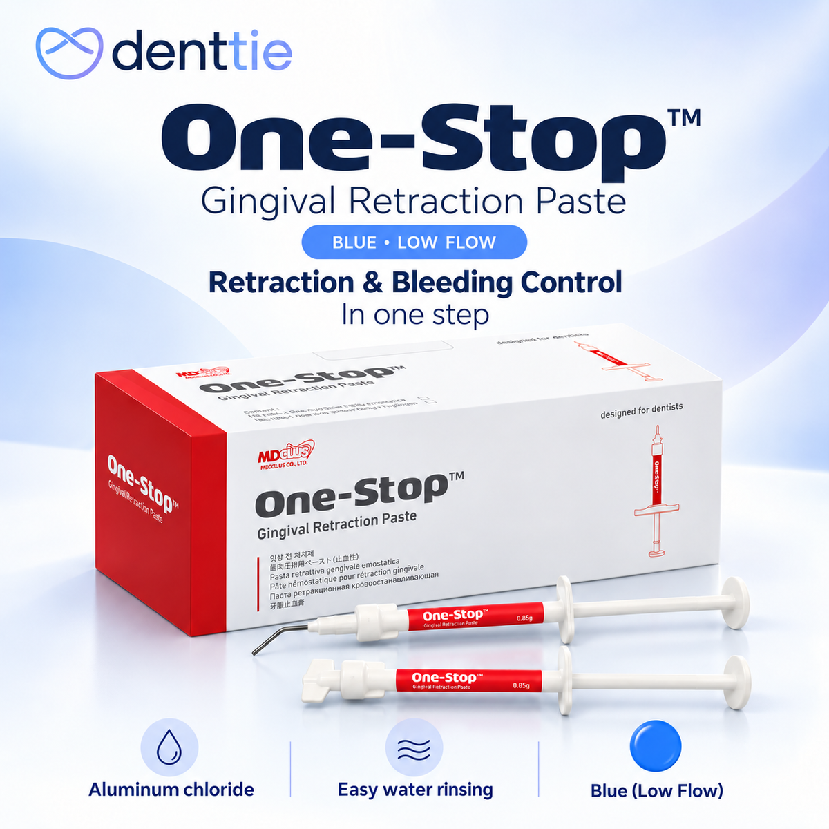 One-Stop™ Gingival Retraction & Hemostatic Paste | 0.85g × 7